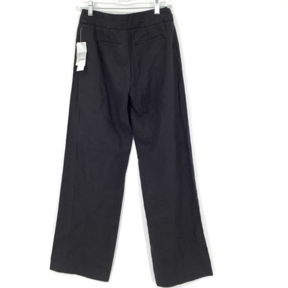 Linen Wide Leg Full Length Classic Relaxed Fit Belted Pant sz 10P - Picture 4 of 8